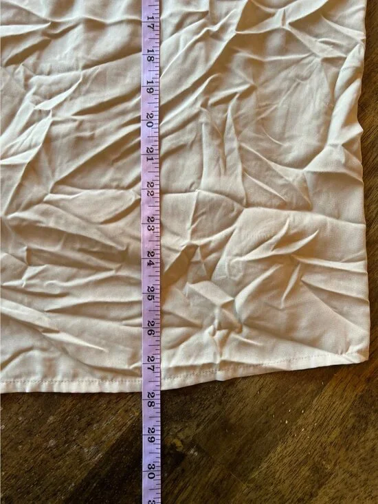 Vintage Notations Beige Button Down Long Sleeve Blouse Plus 2X Work Office Prep - Picture 6 of 7